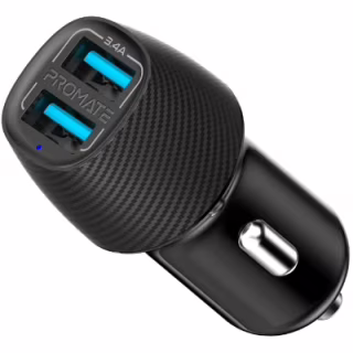 Зарядное устройство Promate 17W 2xUSB (voltrip-duo.black)