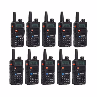 Портативна рація Baofeng UV-5R Black комплект 10 шт (2200000758972)