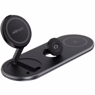 Зарядное устройство Acefast Wireless QI 3in1 15W E19 Qi2 (6974316283096)