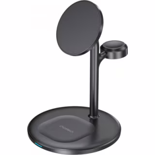 Зарядний пристрій Choetech 15W 3-in-1 Magnetic Wireless Fast Charger black (T585-F-101-CCBK)