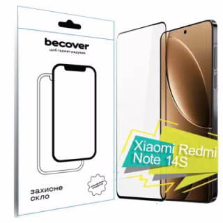 Скло захисне BeCover Xiaomi Redmi Note 14S Black (713417)