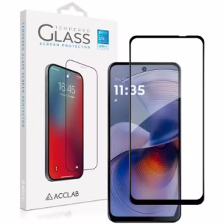 Стекло защитное ACCLAB Full Glue Motorola G55 Black (1283126613210)