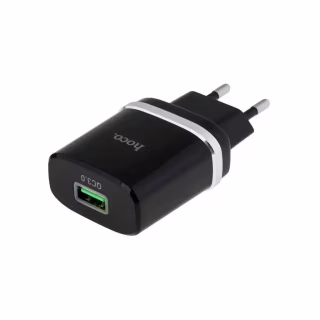 Зарядное устройство HOCO C12Q Smart USB QC3.0 18W Black (6931474716255)