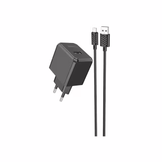 Зарядное устройство HOCO CS11A Ocean USB + cable USB to Micro 5P 10.5W Black (6942007603584)