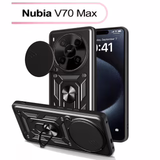 Чохол до мобільного телефона BeCover Military Nubia V70 Max Black (713535)