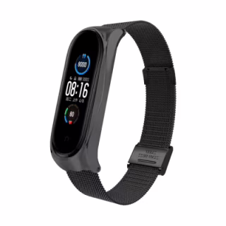 Ремешок для фитнес браслета BeCover Metal для Xiaomi Mi Smart Band 8 Black (709357)