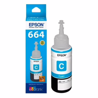 Контейнер с чернилами Epson 664 cyan (70мл) L100/L200 (C13T66424A)