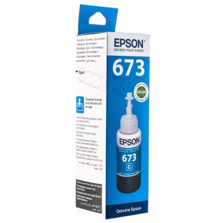 Контейнер с чернилами Epson 673 cyan 70мл L800/1800 (C13T67324A)