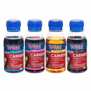 Чернила WWM Canon UNIVERSAL CARMEN  B/C/M/Y SET (CARMEN.SET-2/ CARMEN/SET.4-2)