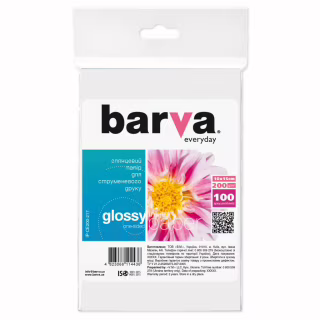 Фотобумага Barva 10x15, 200 g/m2, Everyday, Glossy 100с (IP-CE200-217)