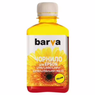 Чорнило Barva Epson 103 180мл YELLOW (E103-698)