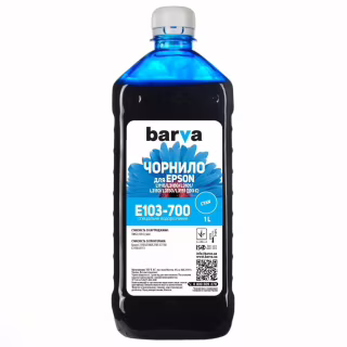 Чорнило Barva Epson 103 1л CYAN (E103-700)