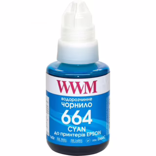 Чорнило WWM Epson L110/L210/L300 140г Cyan (E664C)
