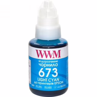 Чорнило WWM Epson L800 140г Light Cyan (E673LC)