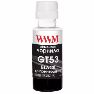 Чорнило WWM HP GT53 100г Black Pigment, для Ink Tank 115/315/319 (H53BP)