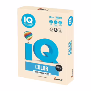 Папір Mondi IQ color А4 pastel, 80g 500sheets, Creamy (CR20/A4/80/IQ)
