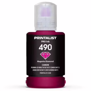 Чорнило Printalist Canon GI-490 для G1400/G2400/G3400 140г Magenta (PL490M)