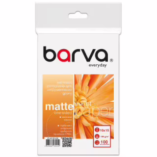 Фотопапір Barva 10x15, 190 g/m2, Everyday, Matte, 100c (IP-AE190-409)