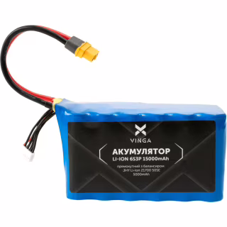 Акумуляторний блок Vinga Li-ion 6S3P 15000mAh з балансиром (JHY Li-Ion 21700 5000mAh) (V6S3P-5000)