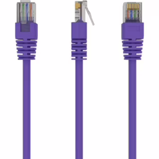 Патч-корд 0.5м, UTP, cat.5e, CCA, violet Cablexpert (PP12-0.5M/V)