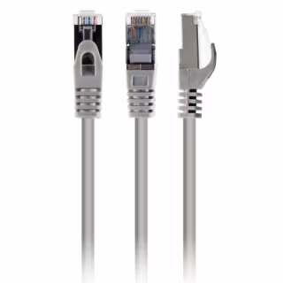 Патч-корд 1м S/FTP Cat 6A CU LSZH grey Cablexpert (PP6A-LSZHCU-1M)