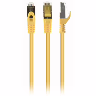 Патч-корд 0.25м S/FTP Cat 6A CU LSZH yellow Cablexpert (PP6A-LSZHCU-Y-0.25M)