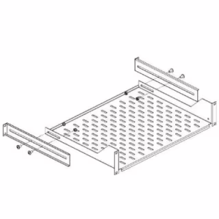 Крепление для 19" оборудования Conteg удерживатель 19" полок DP-PO-XXX (DP-PO-PD-H)