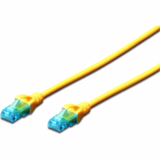 Патч-корд 2м, UTP, cat.5e, AWG 26/7, CCA, PVC, yellow Digitus (DK-1512-020/Y)