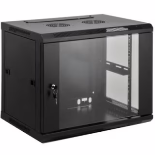 Шафа настінна Kingda 6U 19" 600x450 RAL9004 (KD-007-6406)