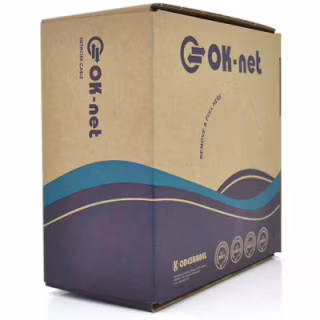 Кабель мережевий OK-Net UTP 305м cat.5 2 пари (U/UTP-cat.5-SL) (КПВ-ВП (100) 2*2*0,48 / 305)