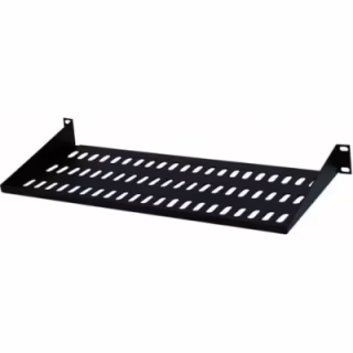 Полка 19" Hypernet 1U глуб. 250мм, цвет черный (CS-250-1U-BLACK)
