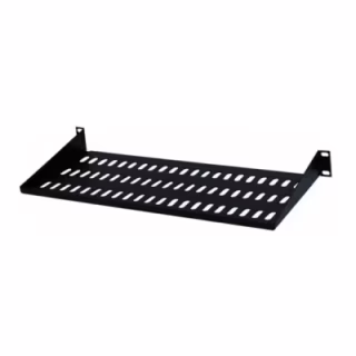 Полка 19" Hypernet 1U глиб. 300мм, колір чорний (CS-300-1U-BLACK)