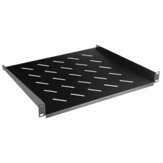 Полка 19" Hypernet 1U глуб. 400мм, колір чорний (CS-400-1U-BLACK)
