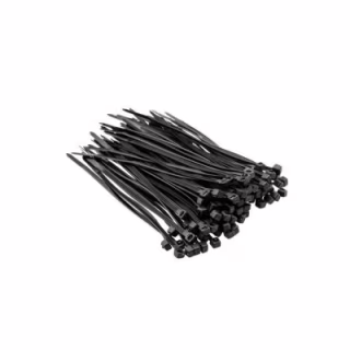 Стяжка Top Tools чорна, 2.5x100 мм, пластик, 100 шт. (44E956)