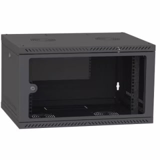 Шкаф настенный Ipcom 6U, 600*600, RAL9005 (СН-6U-060х060-ДС-9005)