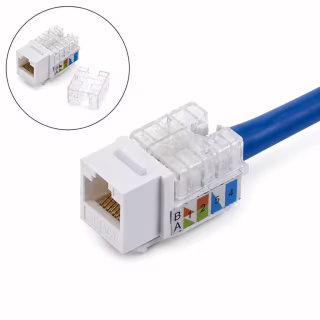 Модуль Keystone RJ45 UTP кат. 6, Slim, 110 IDC Kingda (KD-KJ2085UC6)