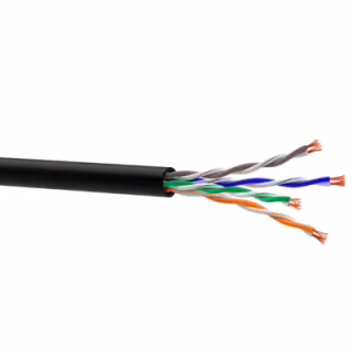 Кабель сетевой OK-Net UTP 305м cat.5e патч внешний (U/UTP-cat.5E-SL patch) (КГПП-ВП (100) 4*2*AWG26/7)
