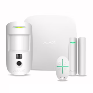 Комплект охоронної сигналізації Ajax StarterKit Cam HDR white