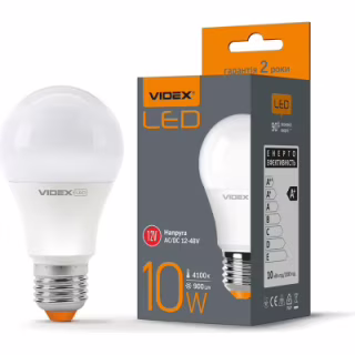 Лампочка Videx LED A60e 12V 10W E27 4100K (VL-A60e12V-10274)