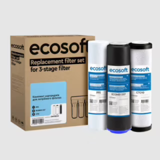 Картридж для фильтра кувшина Ecosoft Комплект картриджів Ecosoft 1-2-3 для тристадійних фільтрів (CMV3ECO)