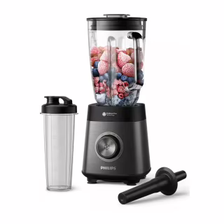 Блендер Philips стаціонарний Series 5000, 1200Вт, чаша-2000мл, скло, склянка в ко (HR3041/00)