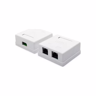 Компьютерная розетка Atcom RJ45 x2 UTP 5e (15254)
