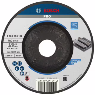 Круг зачистний Bosch обдирный, Standard for Metal 125х6мм (2.608.603.182)