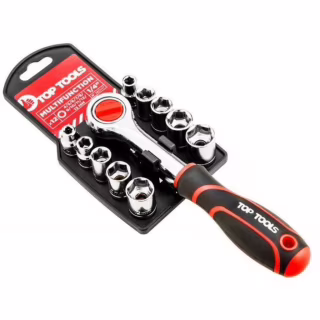 Набор торцевых головок Top Tools торцевых ключей 1/4” 12 шт. (38D147)