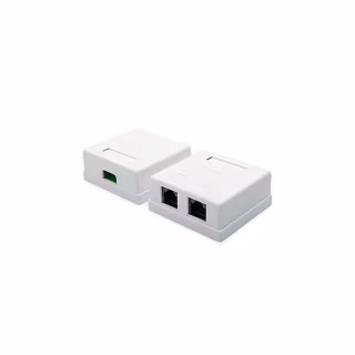 Компьютерная розетка Atcom RJ45 x2 UTP cat.6 (60252)