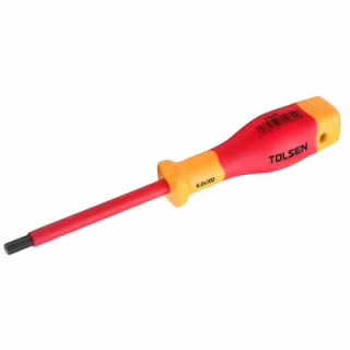 Отвертка Tolsen Premium диэлектрическая VDE шестигранная H 6.0х100 мм (V31006)