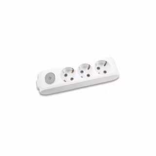 Колодка для удлинителя Panasonic X-tendia із заземленням 3 гнізда (WLTA04302GR-UA)