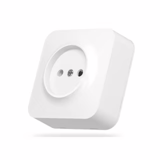 Розетка Videx BINERA IP20 наружная 1ая белая (VF-BNS21-W)