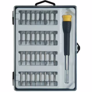 Набор отверток Stanley с битами Phillips, Pozidriv, Torx, Slotted, Sl1, Ph00, Pz0, Т5, ТТ10, L= 25 мм, 33 шт, кейс (STHT0-62634)