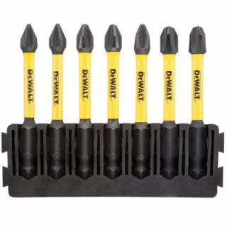 Набір біт DeWALT в касеті для Tough Case, FlexTorq, L=57 мм, Рh1-2шт, Рh2-3шт, Рh3-2шт. (DT70818)